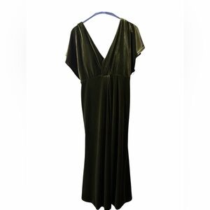 Revelry “Olive - 612” Velvet Bridesmaid Dress